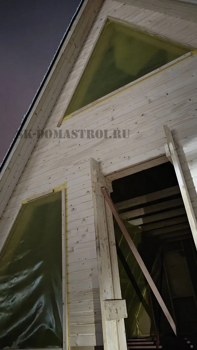 дом шалаш строительство каркаса